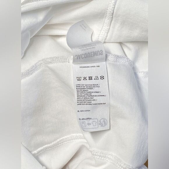 JACQUEMUS White T-Shirt Minidress size S - Picture 13 of 14